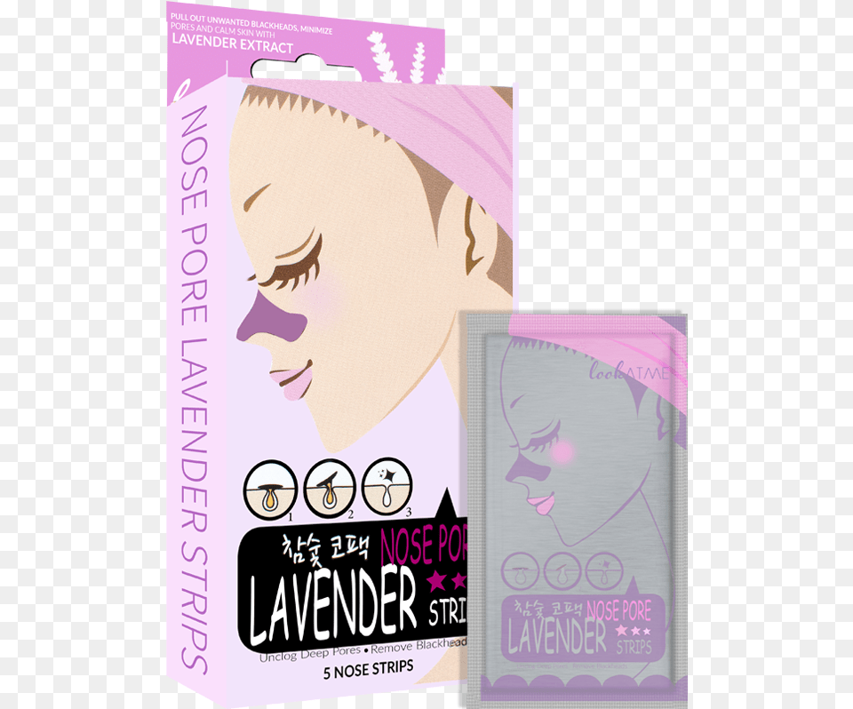 Look At Me Nose Pore Green Tea Strips, Book, Publication, Face, Head Free Png Download