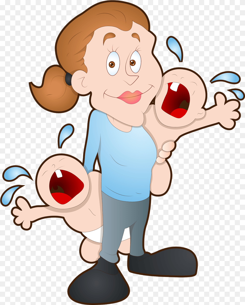 Look Clip Cartoon Look After A Baby Cartoon Cliparts Look After A Baby, Person, Face, Head, Juggling Free Transparent Png