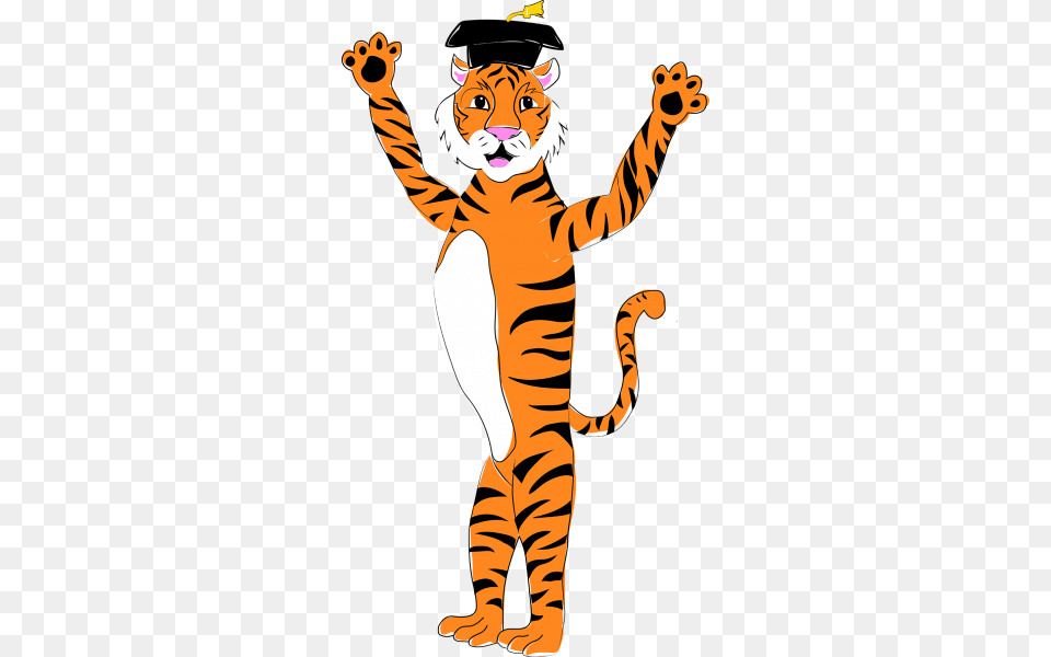 Look For The Tiger Grad To Recycle Your Cap And Gown Graduation Ceremony, Baby, Person Png Image