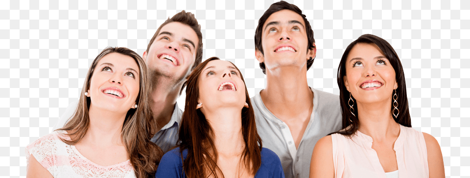 Look Up Family Looking Up, Person, Face, Happy, Head Free Transparent Png