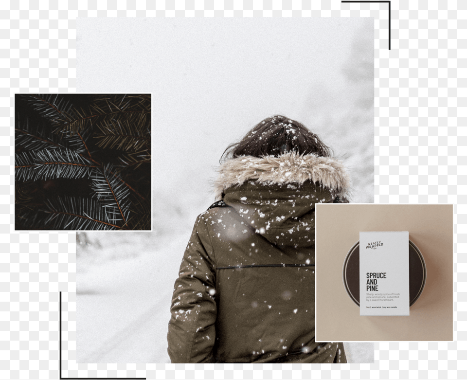 Lookbook Montage Sprucepine Winter, Jacket, Clothing, Coat, Hood Png Image