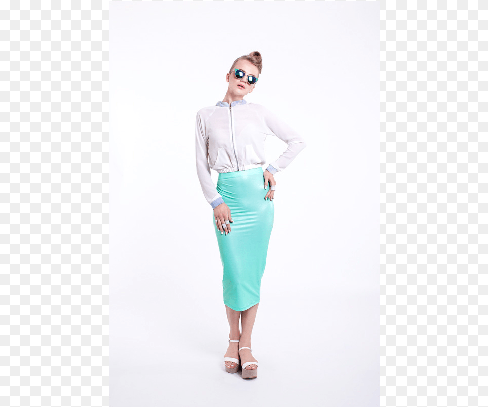 Lookbook Muuk Ss15 842 Pencil Skirt, Adult, Sleeve, Person, Long Sleeve Png Image