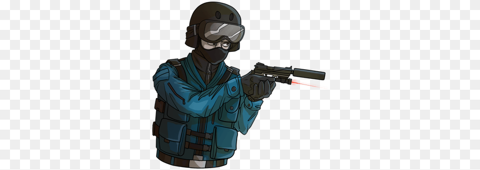 Looking For The Artist Who Made This Cs Go Terrorist, Firearm, Weapon, Gun, Handgun Png Image