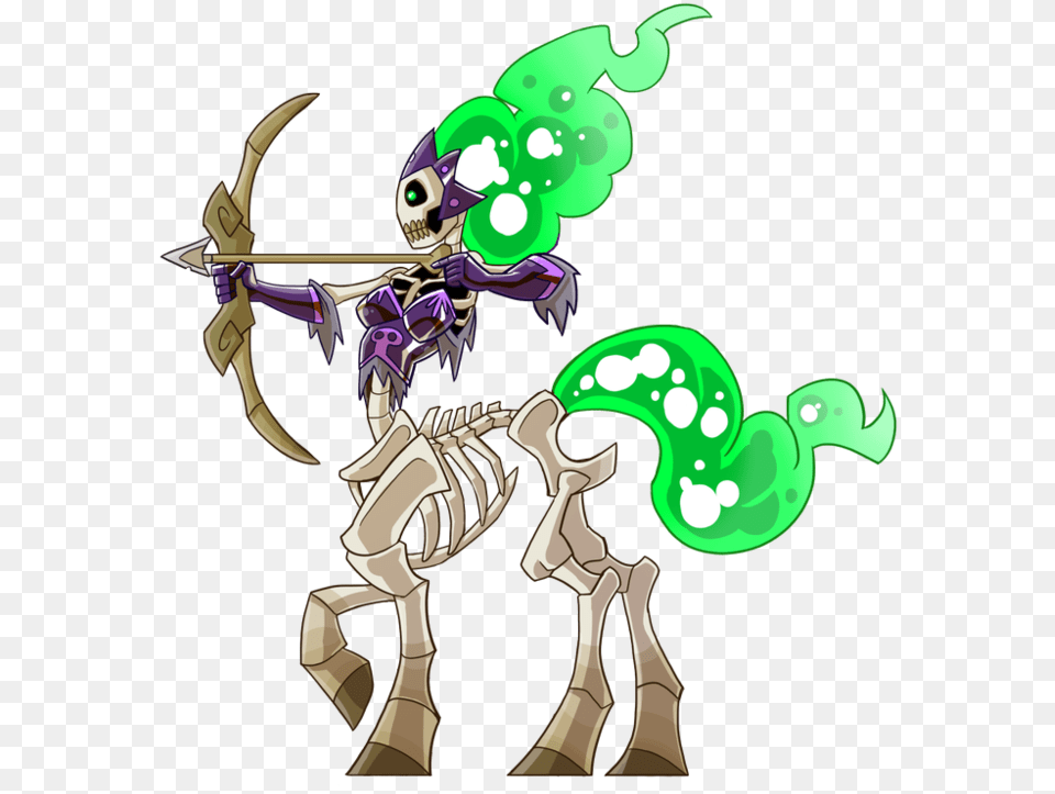 Looks Like A Lovely Lady Dampd Skeleton Monster, Weapon, Bow, Person, Archer Png