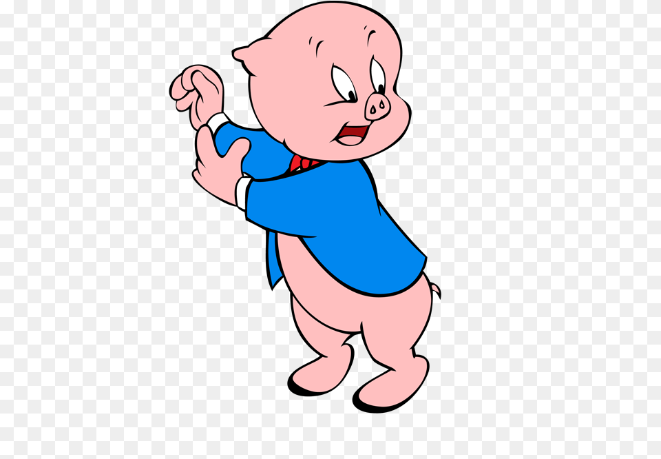 Looney Tunes Porky Pig, Baby, Person, Cartoon, Face Free Transparent Png