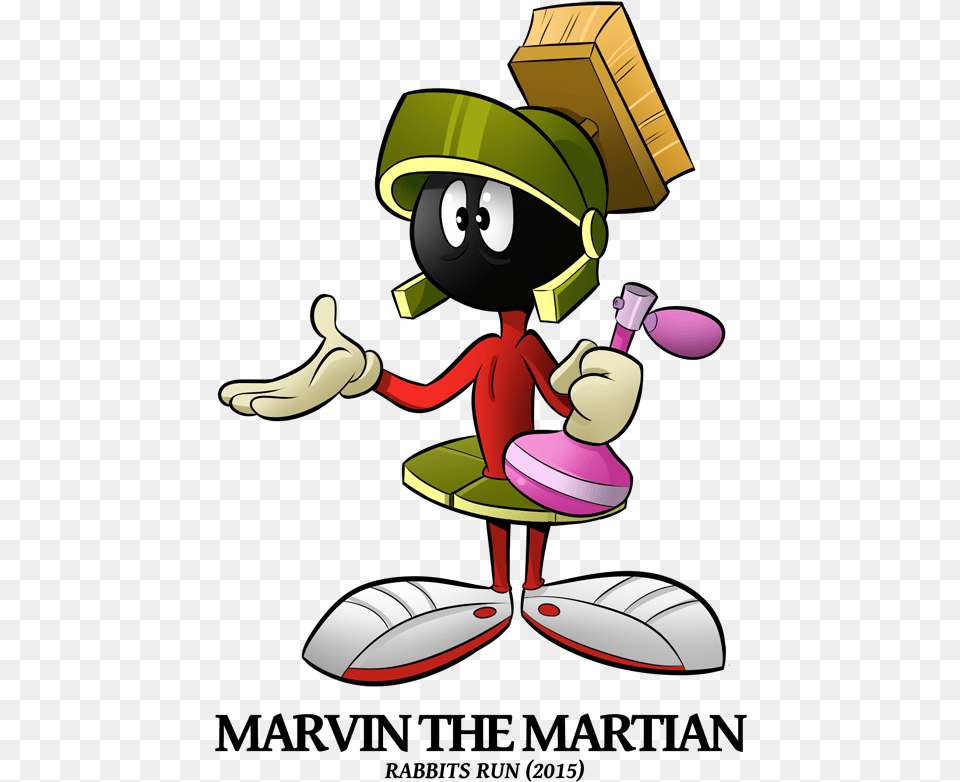 Looney Tunes Rabbit Run Marvin, Cartoon Png Image