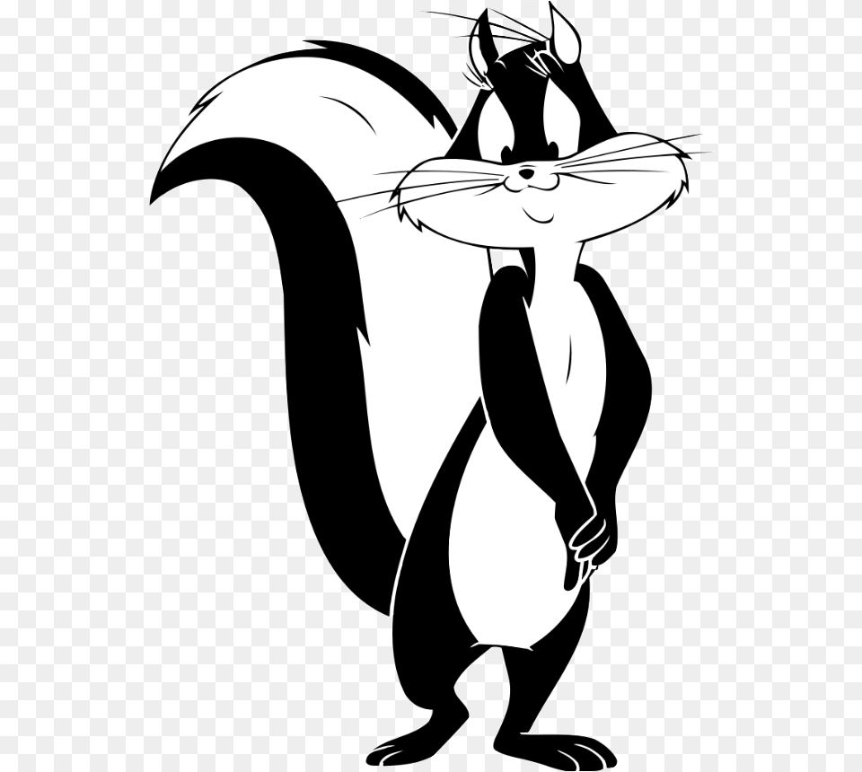 Looney Tunes Wiki Cat From Pepe Le Pew, Cartoon, Stencil, Book, Comics Png