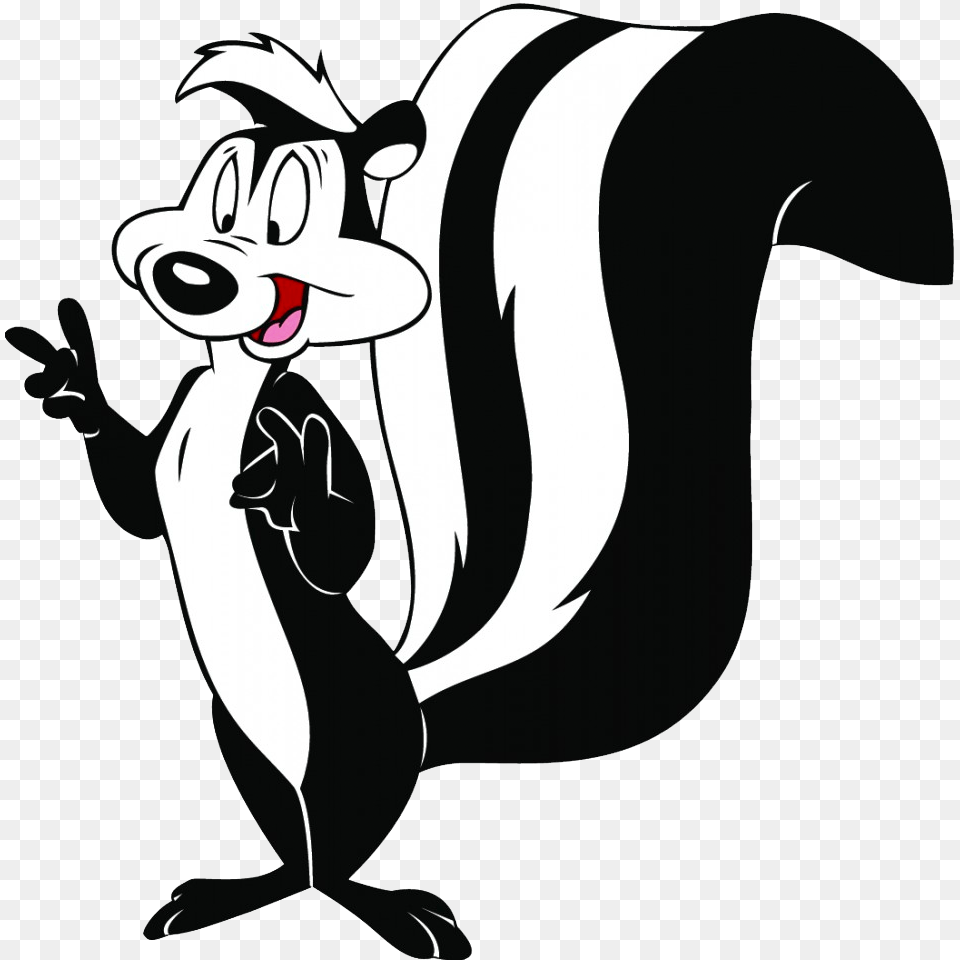 Looney Tunes Wiki Pepe Le Pew Clipart, Stencil, Cartoon, Book, Comics Free Transparent Png