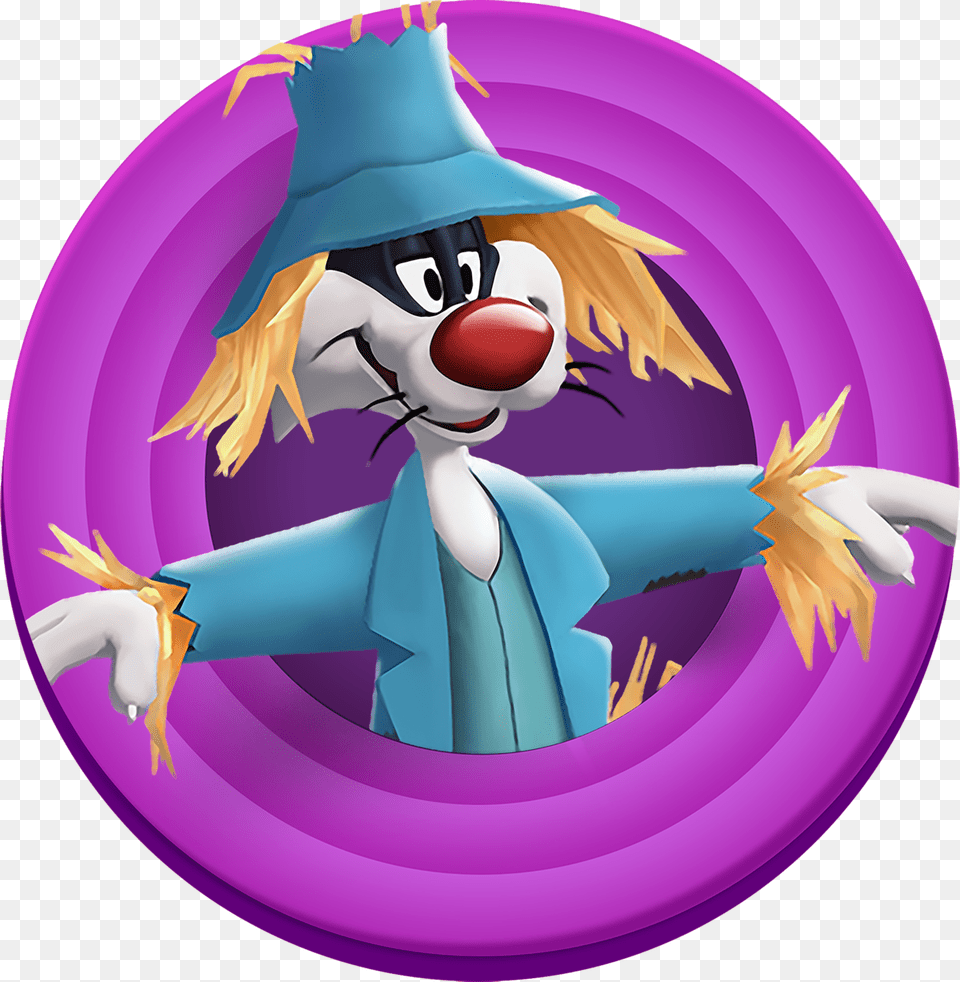Looney Tunes World Of Mayhem Taz Coin, Performer, Person, Clown, Nature Png Image