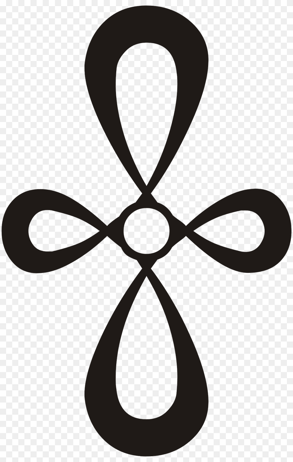 Loop Ornament Black V Clipart, Symbol, Smoke Pipe Png Image