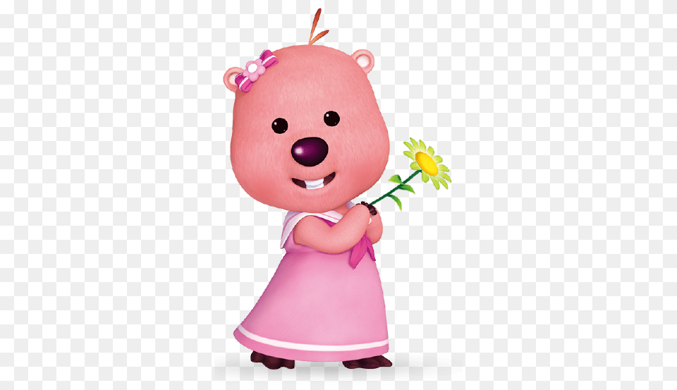 Loopy Holding A Flower, Toy, Plant, Nature, Outdoors Free Png