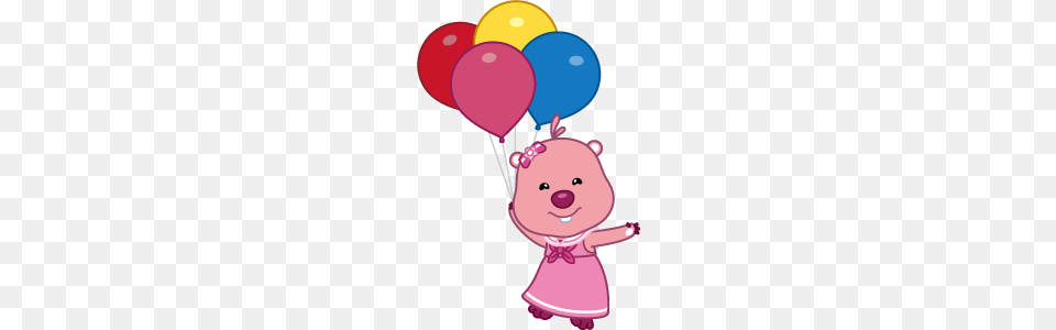 Loopy Holding Balloons, Balloon, Face, Head, Person Free Png