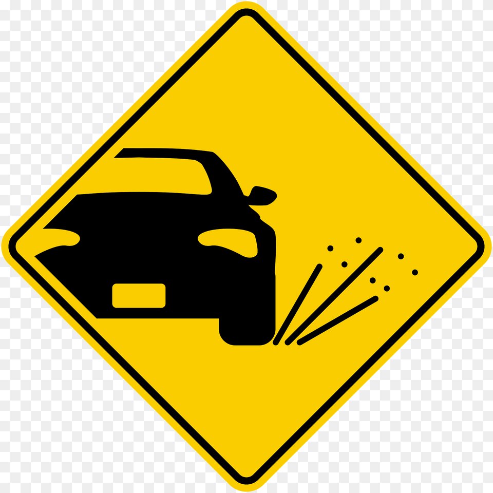 Loose Road Surface Sign In Colombia Clipart, Road Sign, Symbol Png Image