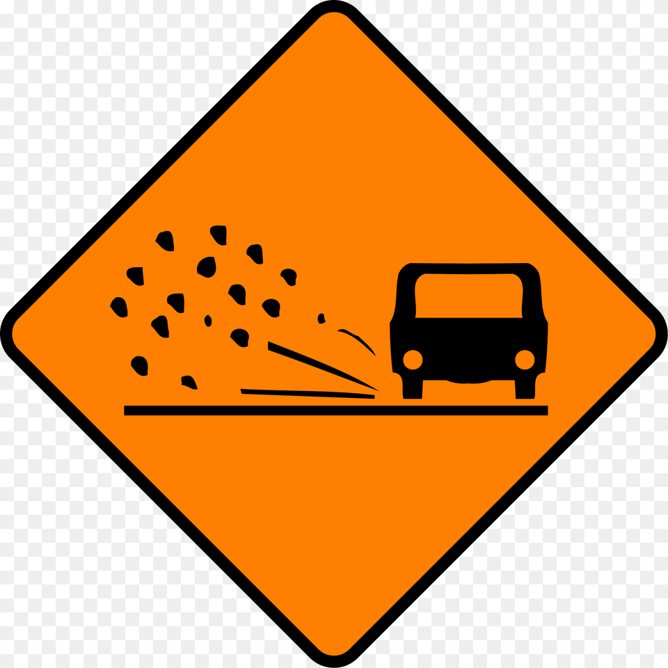 Loose Road Surface Sign In Ireland Clipart, Symbol, Road Sign, Disk Png