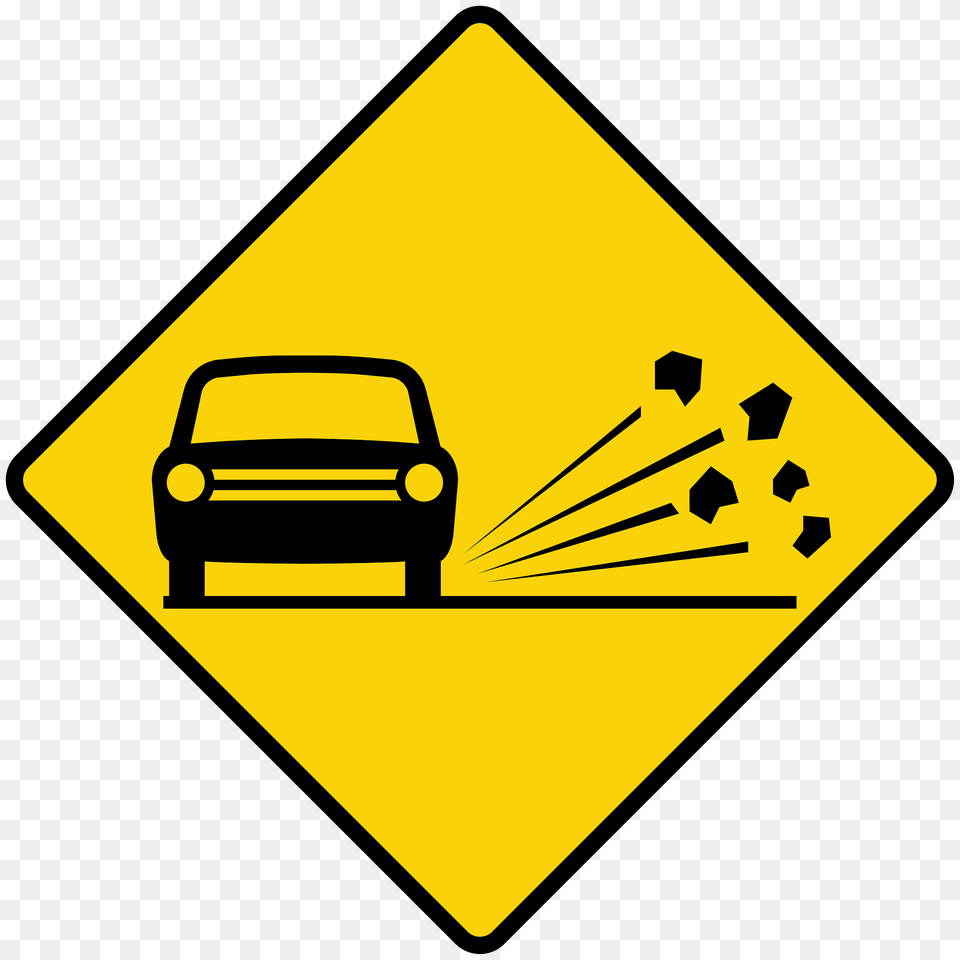Loose Road Surface Sign In Liberia Clipart, Symbol, Car, Road Sign, Transportation Free Transparent Png