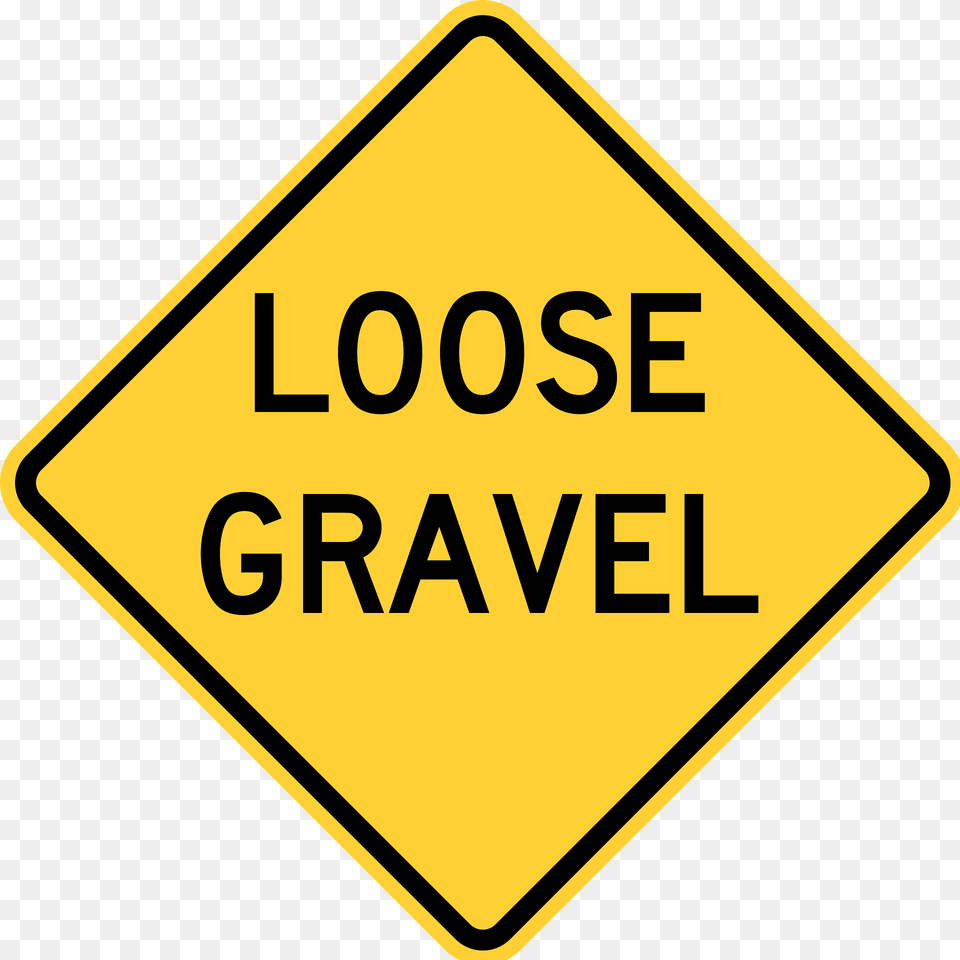 Loose Road Surface Sign In United States Clipart, Road Sign, Symbol Free Png