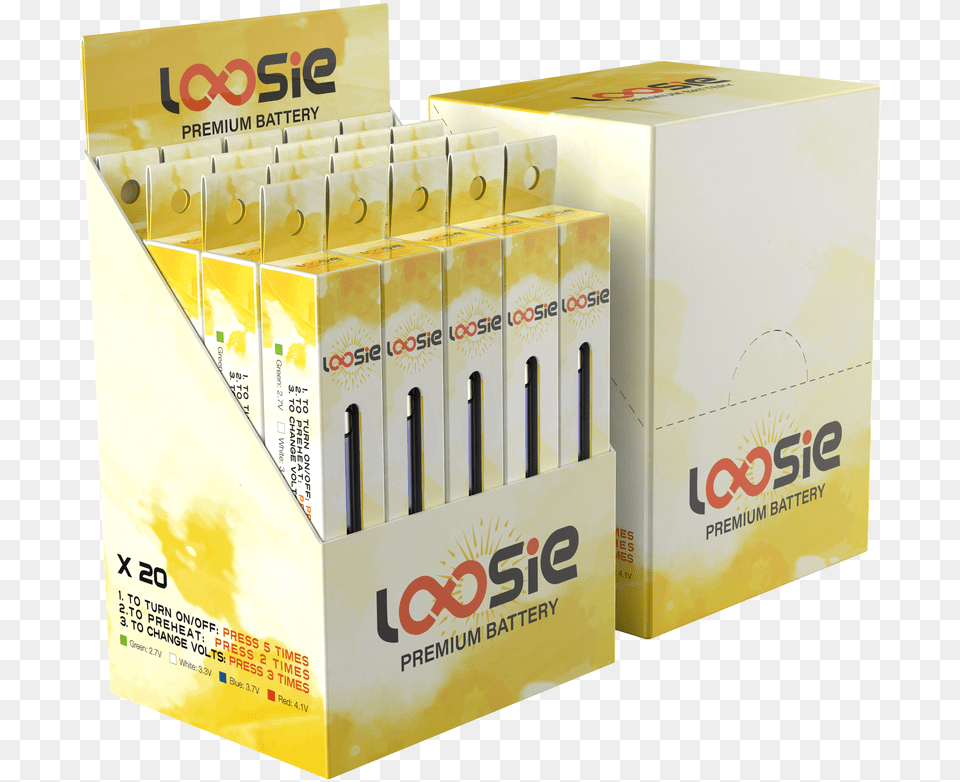 Loosie Max Battery 350mah Carton, Box, Cardboard Png Image