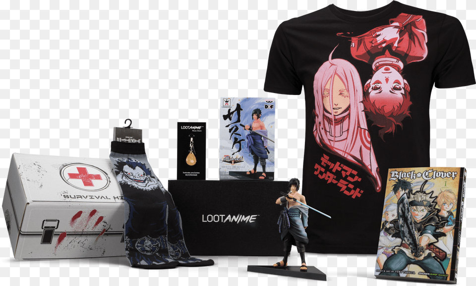 Loot Crate Anime, T-shirt, Publication, Book, Clothing Free Png