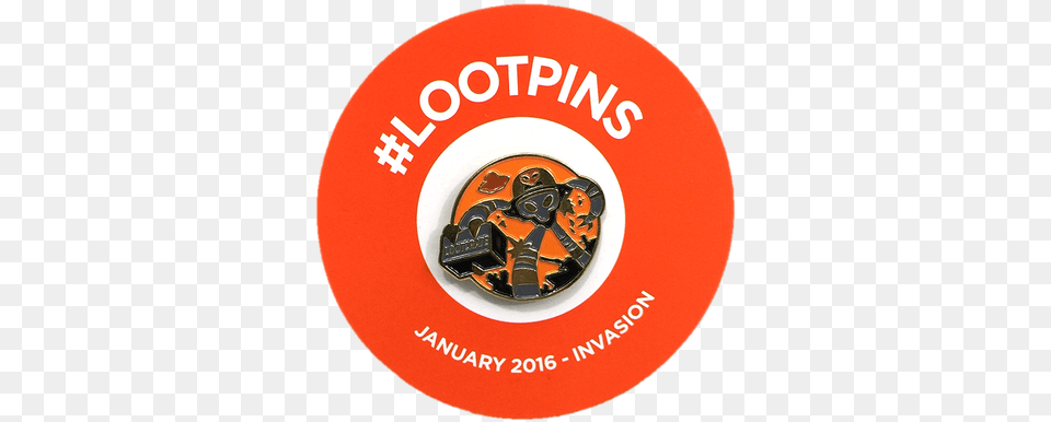 Loot Crate Exclusive Invasion Pin January Illustration, Disk, People, Person, Logo Free Transparent Png