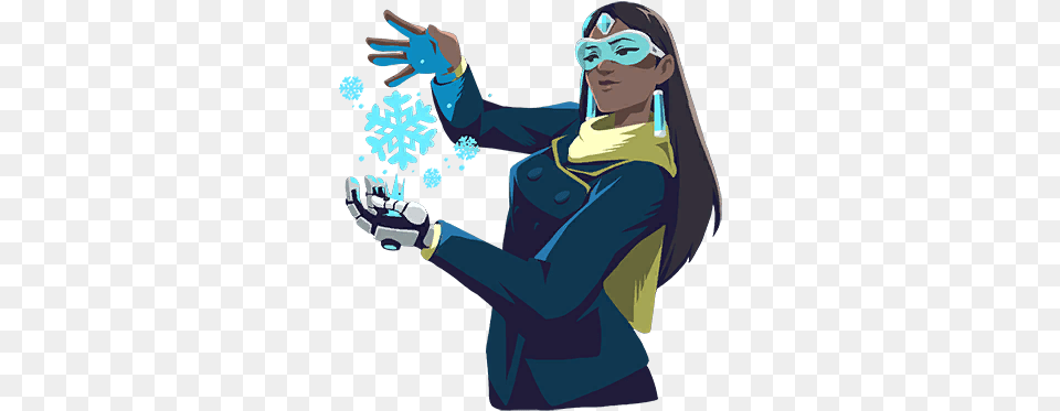 Lootwatch Figure Skater Symmetra Art, Adult, Person, Woman, Female Free Png Download