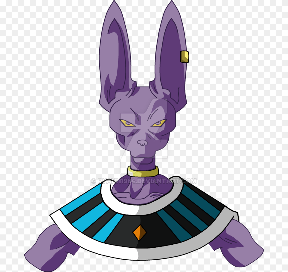 Lord Beerus, Purple, Person, Pet, Mammal Free Transparent Png