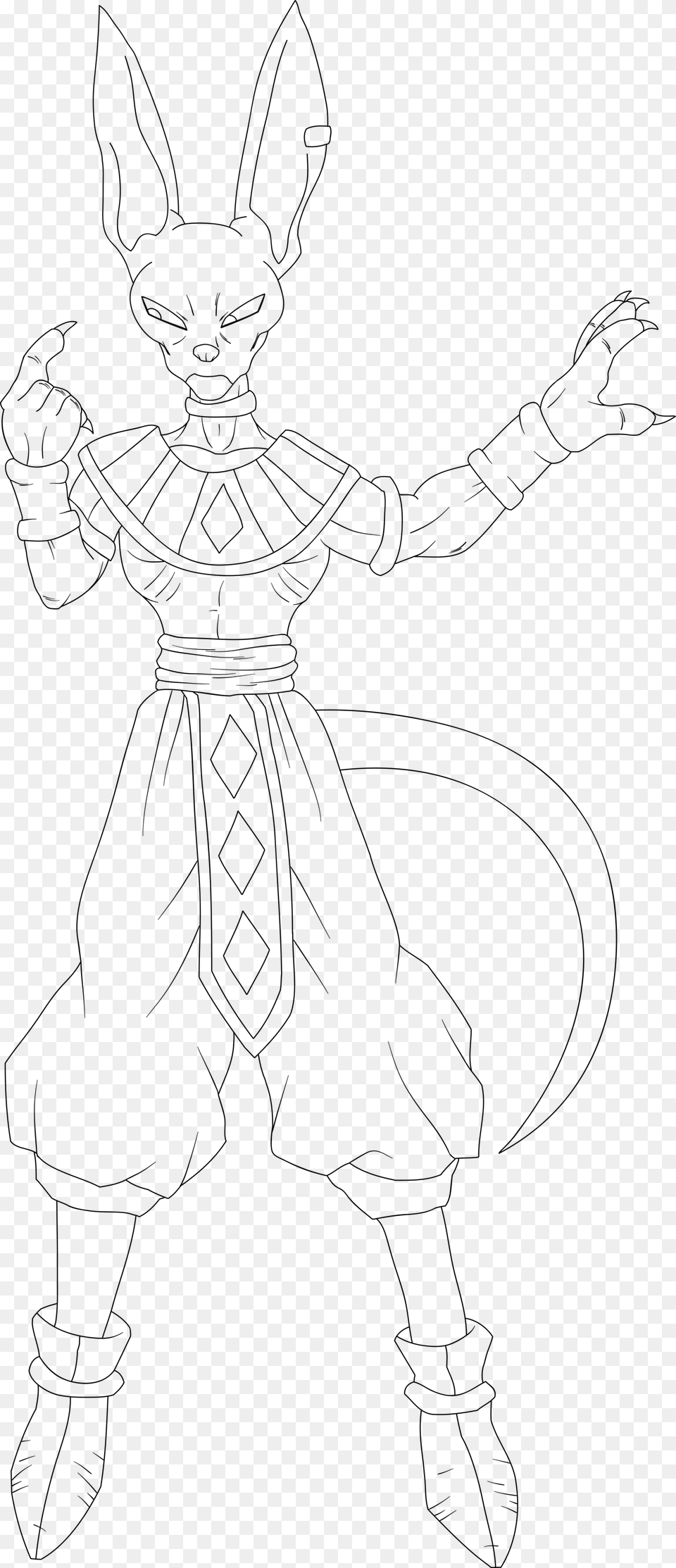 Lord Beerus God Of Line Art Png Image