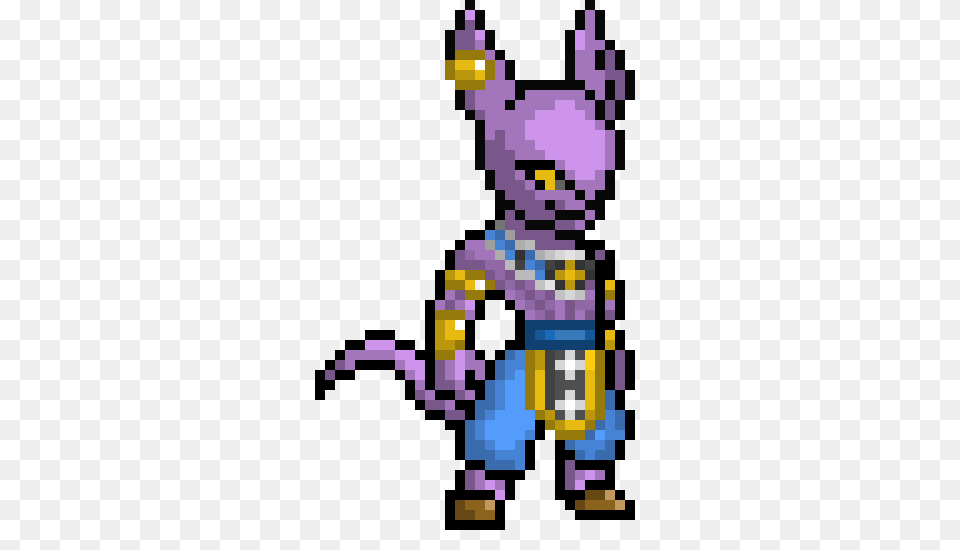 Lord Beerus Pixel Art Maker, Purple, Robot Free Transparent Png