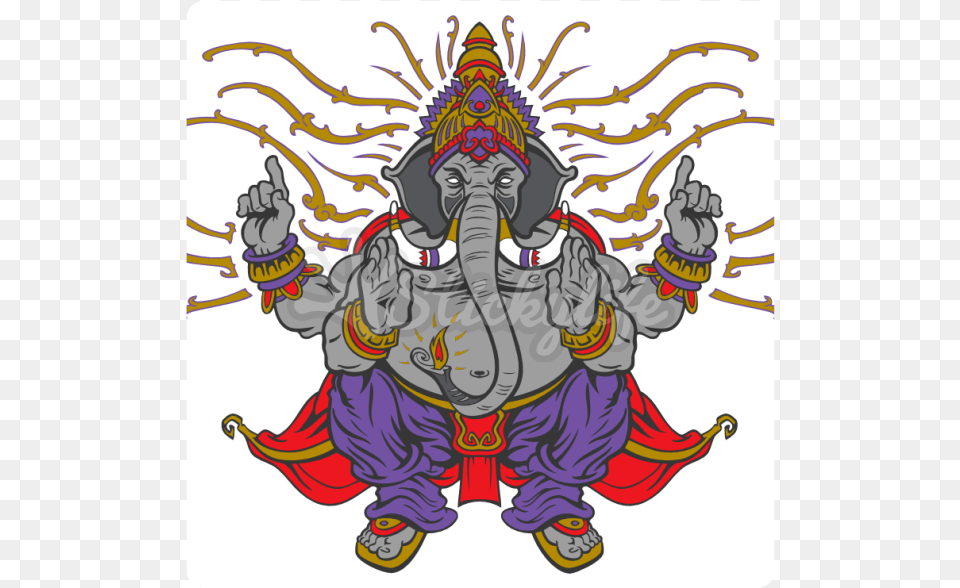 Lord Ganesh Static Cling Ganesha Tote Bag Adult Unisex Natural And Hunter, Baby, Person, Art, Face Png