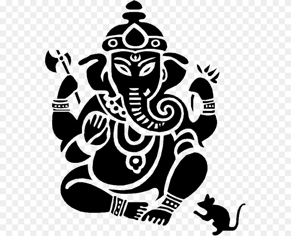 Lord Ganesha Clipart Ganesh Clip Art, Stencil, Baby, Person, Animal Png