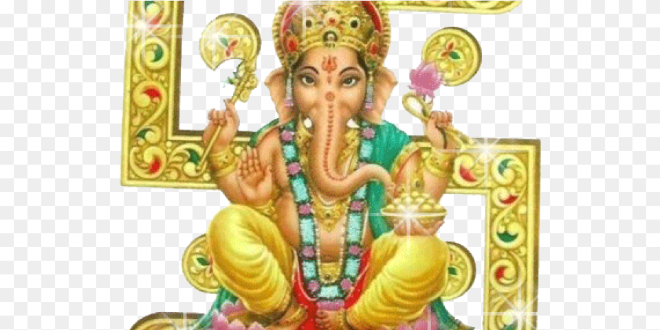 Lord Ganesha In Swastik, Adult, Bride, Female, Person Png