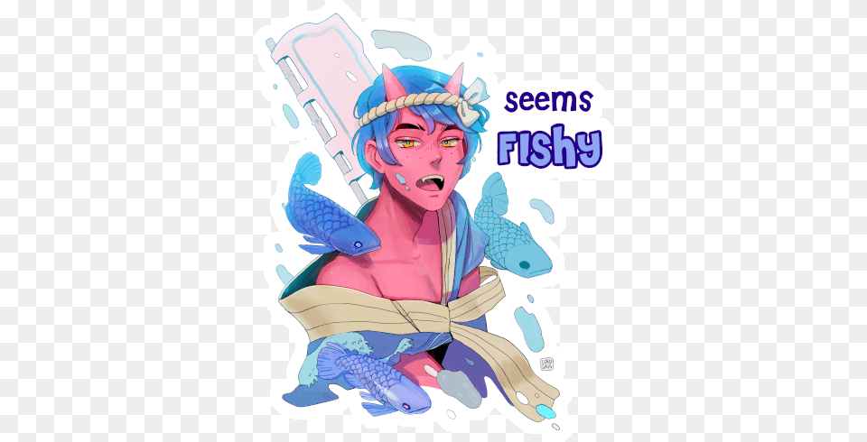 Lord Gris Fishy Gif Lordgris Fishy Demon Discover U0026 Share Gifs Fictional Character, Book, Comics, Publication, Baby Free Transparent Png