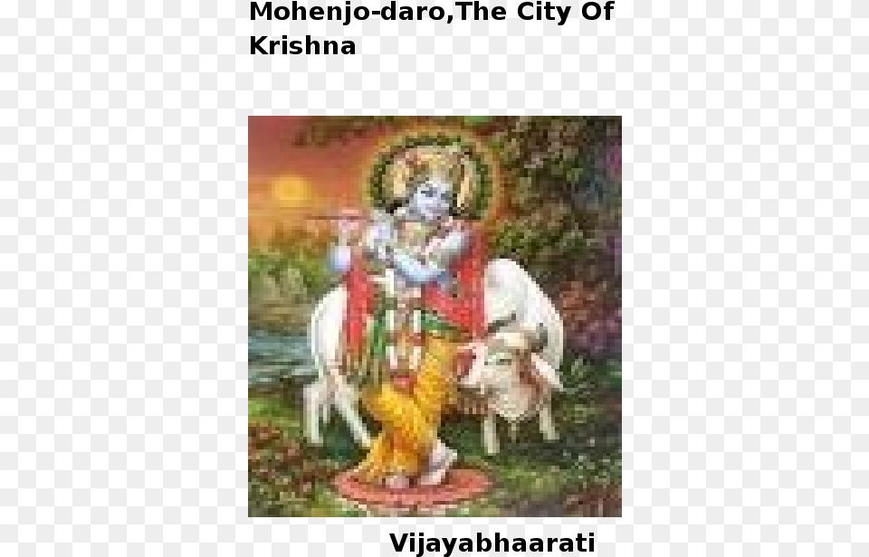 Lord Krishna With Cow, Art, Painting, Baby, Person Free Transparent Png