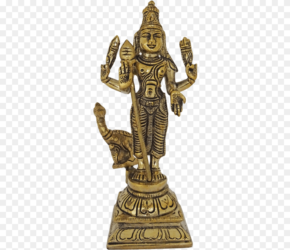 Lord Murugan Brass Statue 3 X 8 Inch Vgo Cart3x8inchhandmade Mahadeva Malai Temple, Bronze, Adult, Bride, Female Free Png Download