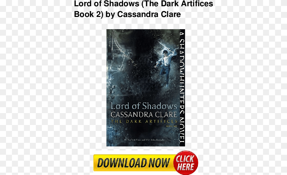 Lord Of Shadows Cassandra Clare, Advertisement, Book, Poster, Publication Free Transparent Png