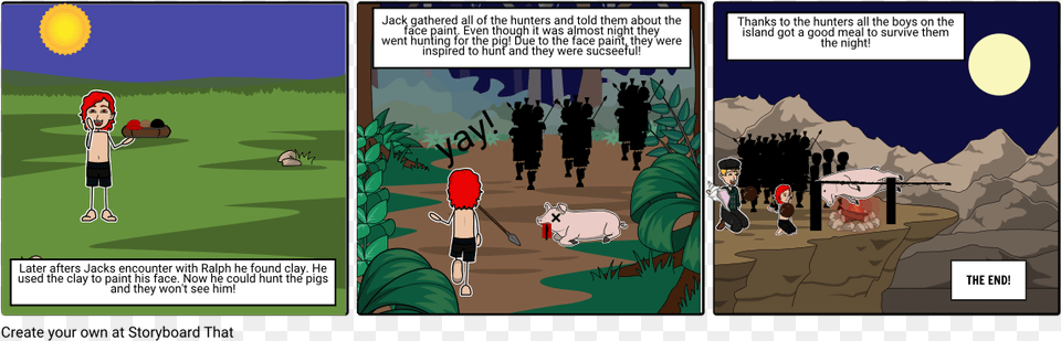 Lord Of The Flies Part Cartoon, Book, Comics, Publication, Person Free Png