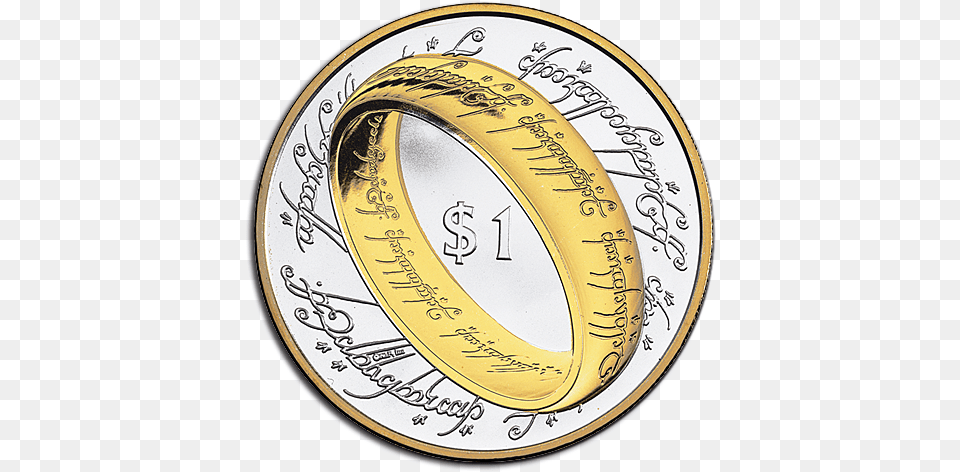 Lord Of The Rings Coin, Gold, Accessories, Jewelry, Disk Png