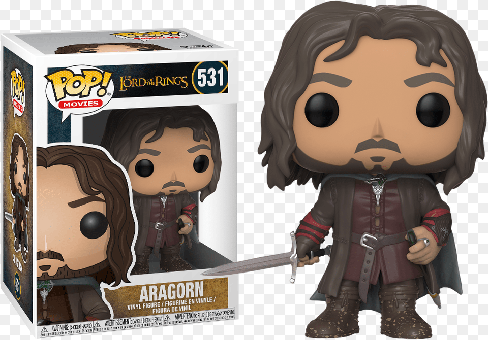 Lord Of The Rings Funko Pop Lord Of The Rings Aragorn, Baby, Sword, Publication, Person Png