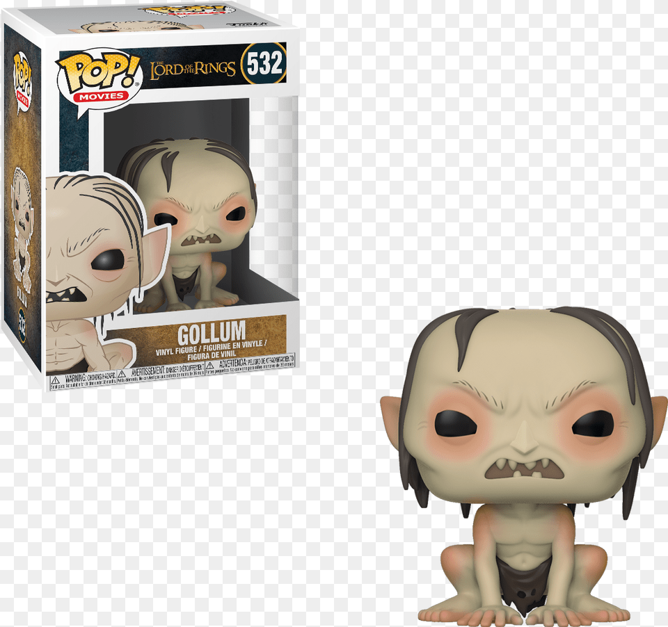 Lord Of The Rings Gollum Funko Pop Vinyl Funko Pop Gollum Chase, Alien, Baby, Person, Doll Png Image