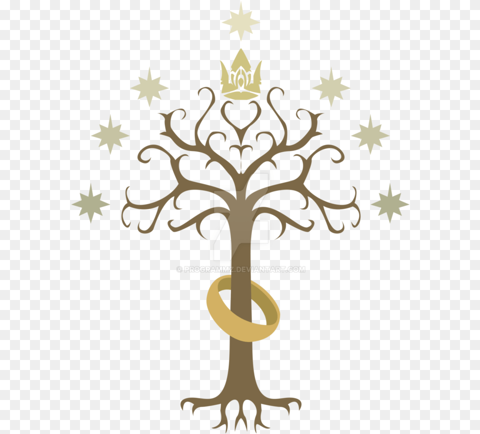 Lord Of The Rings Inspired Tree Logo Lord Of The Rings Symbol, Cross Free Transparent Png