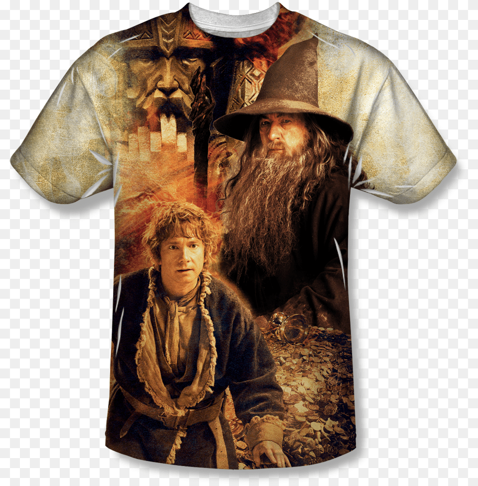 Lord Of The Rings Sublimated Polos, Clothing, Person, T-shirt, Adult Png