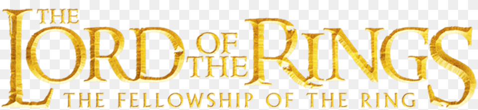 Lord Of The Rings The Fellowship Of The Ring, Gold, Text, Book, Publication Free Transparent Png