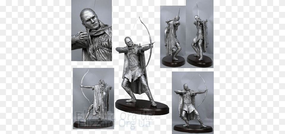Lord Of The Ringshobbit Legolas Pewter Amalgama Statue Legolas Statue, Weapon, Archer, Archery, Sport Free Transparent Png