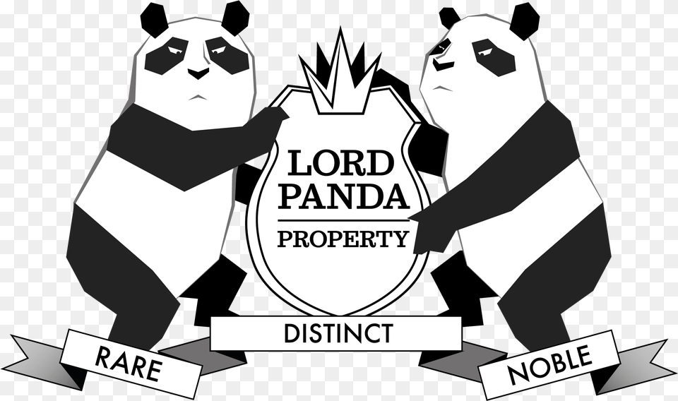 Lord Panda Property Logo Illustration, Stencil, Adult, Female, Person Free Png Download