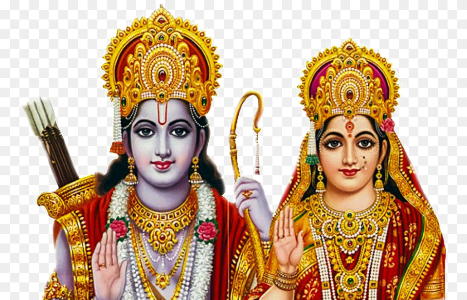 Lord Rama God Ram And Sita, Accessories, Wedding, Person, Woman Free Transparent Png