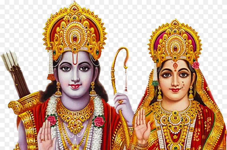 Lord Rama Transparent Background Rama And Sita, Adult, Bride, Female, Person Free Png Download