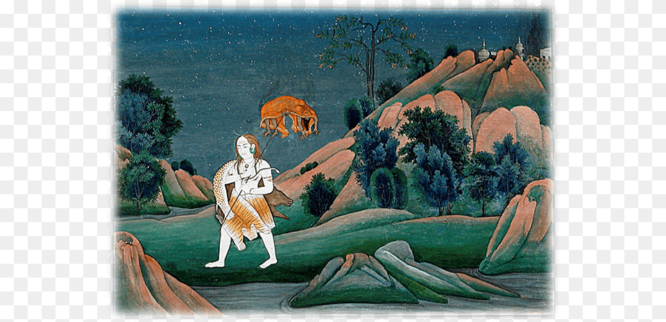 Lord Shiva Carrying Sati Devi39s Body Shiva Carrying The Corpse Of Sati On His Trident, Art, Painting, Adult, Female Free Png