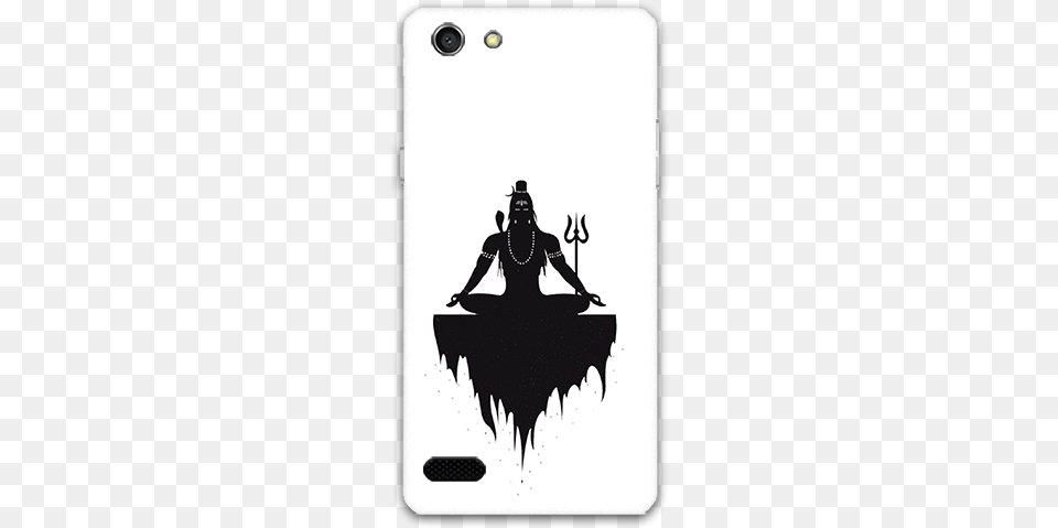 Lord Shiva Meditation Oppo Neo 7 Mobile Back Case Lord Shiva Whatsapp Dp, Stencil, Silhouette, Adult, Female Free Png