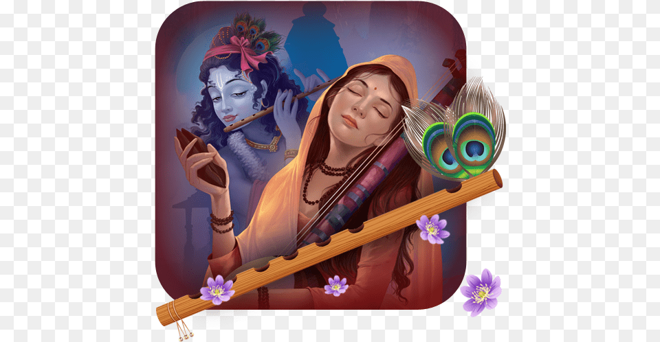 Lord Shri Krishna Theme Apk 1 Mira Love Quotes In Hindi, Adult, Female, Person, Woman Free Png Download