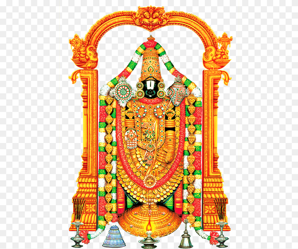 Lord Tirupati Venkateswara And Lord Vishnu Lord Venkateswara, Woman, Adult, Wedding, Person Free Transparent Png