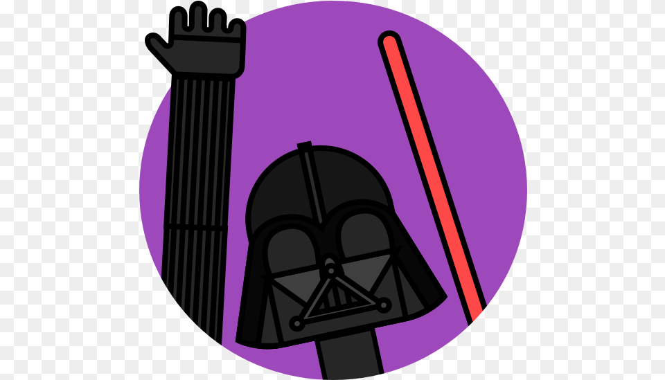 Lord Vador Icon Vector Illust Vador Darth Vador Starwars Dark Vader Icon, Light Free Png Download